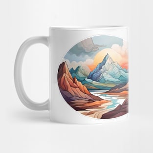 Abstract Vista Symphony: Artistic Explorations of Landscapes (230) Mug